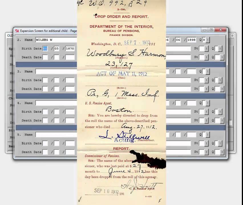 Union Army Data Demo - Pension Part 2 Demographics