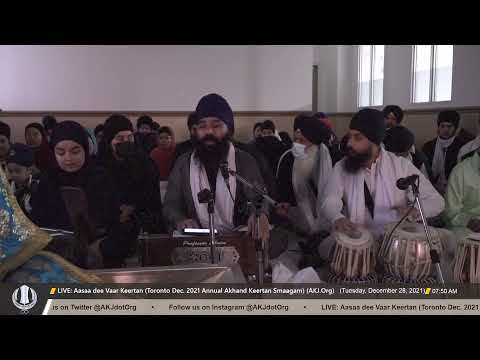 045 Bhai Jasdeep Singh Jee Toronto Tuesday Morning Toronto Dec 2021 Annual Akhand Keertan Smaagam