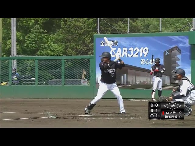 【ファーム】マリーンズ・小川 期待のルーキーがファーム公式戦初ヒット!! 2021/4/24 L-M(ファーム)