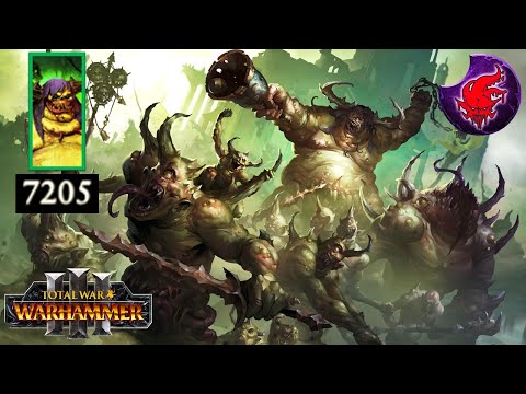 7000 Damage Value & Wild Ending at the Battle for Itza - Nurgle vs. Slaanesh - Total War Warhammer 3