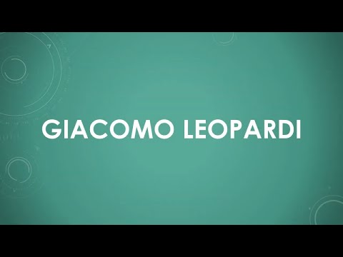 Giacomo Leopardi einfach und kurz erklärt