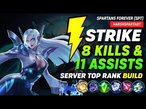 8 Kills & 10 Assists Lightning Strike Eudora Server Top Rank Build | Mobile Legends 2022