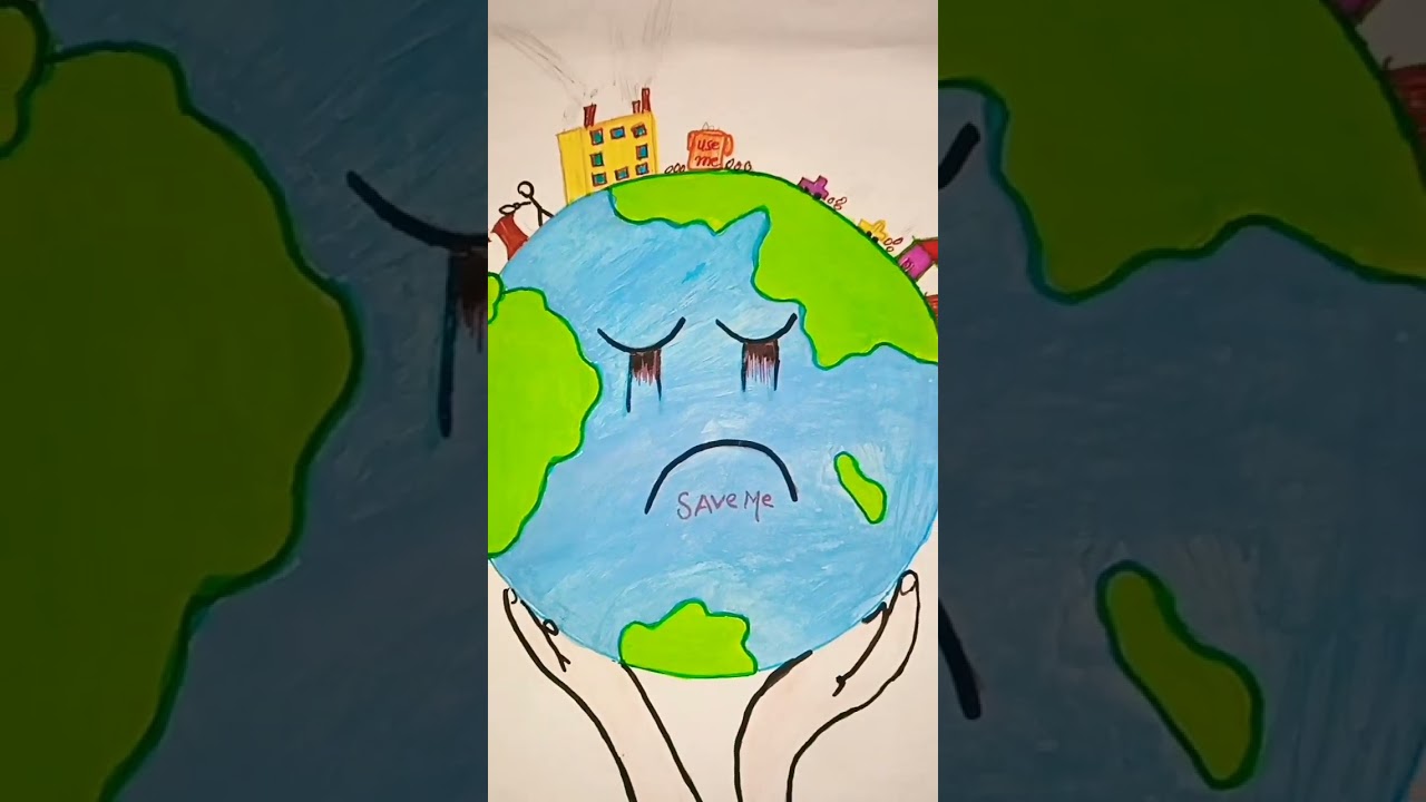 Fatima's poster for tomorrow competition 👍.                   save planet save future!