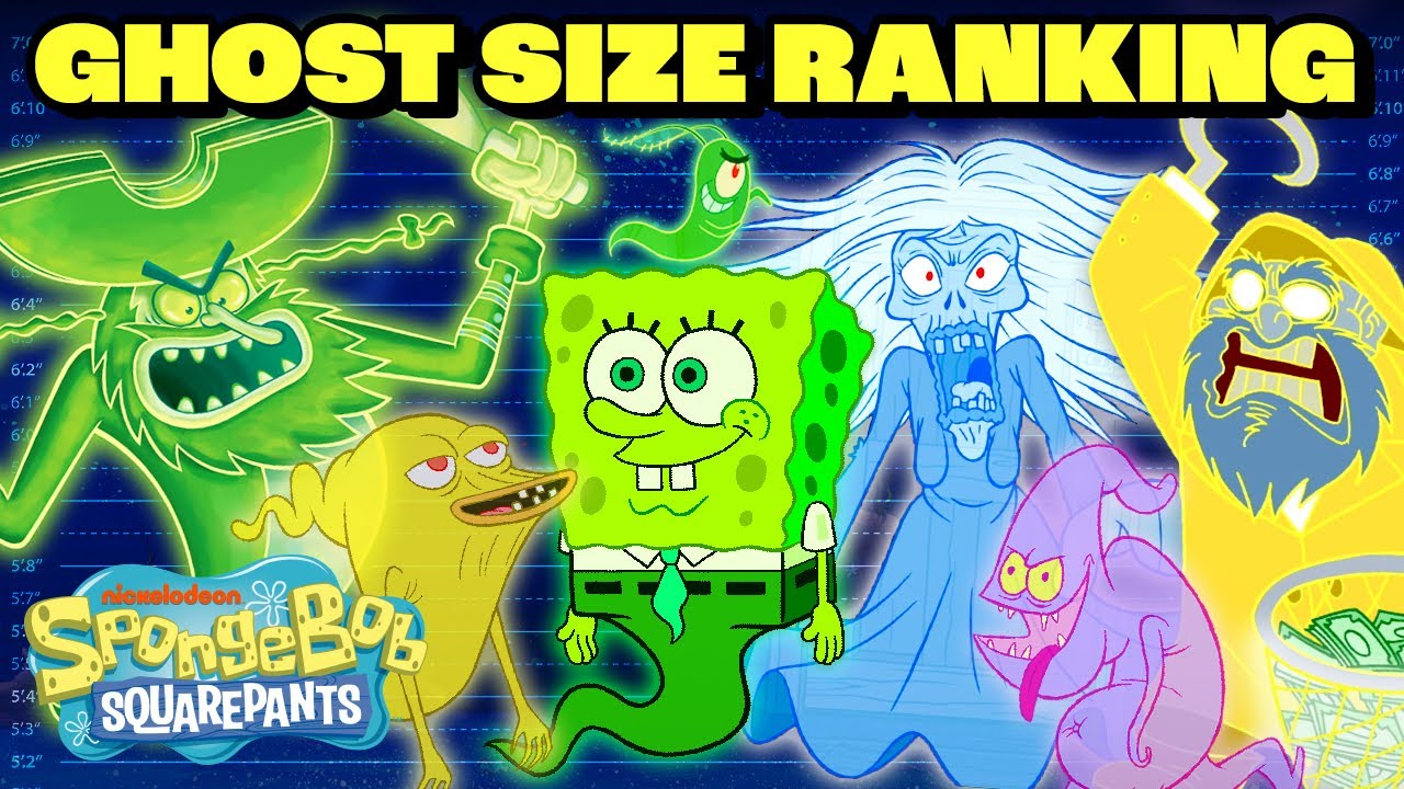 Ranking SpongeBob GHOSTS By Size! 📏 | SpongeBob