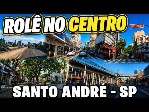 SANTO ANDRÉ, ABC: PASSEIO PELO CENTRO! Estação, Ruas Famosas, Pontos Importantes e Nostalgia!