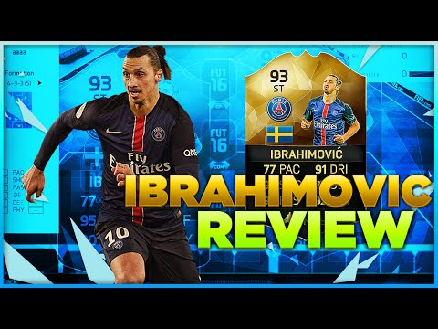 FIFA 16 SIF 93 IBRAHIMOVIC REVIEW - 93 IBRA PLAYER REVIEW + IN GAME STATS / FIFA 16 ULTIMATE TEAM