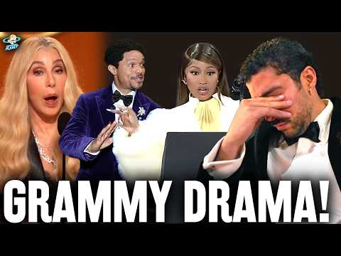 Bad Bunny CRIES! Nicki Minaj CRASHES OUT Over Trevor Noah! Cher Flubs! All The Grammy Drama!