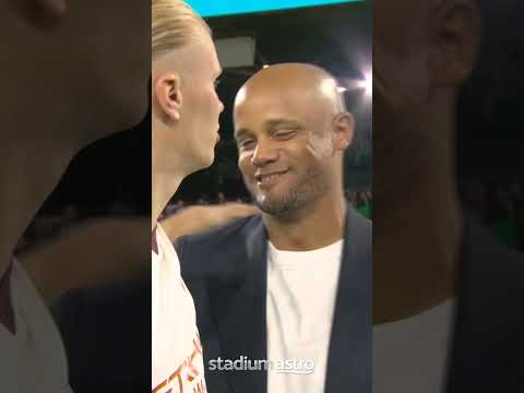 Vincent Kompany shows love for Pep and Man City players at full-time 🥰