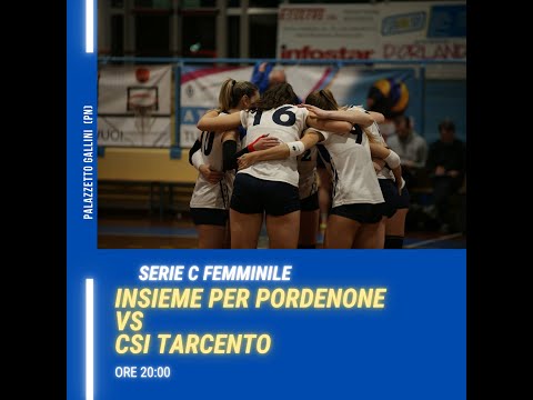 SERIE C FEMMINILE PORDEONE VOLLEY VS CSI TARCENTO 22 APRILE 2023