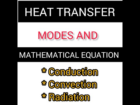 HEAT TRANSFER, MODES AND MATHEMATICAL EQUATIONS EXPLAINED