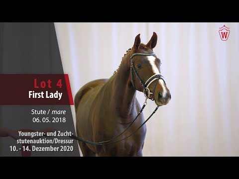 Youngster- und Zuchtstutenauktion/Dressur Lot 4 First Lady Stute v. Franziskus - Dancier
