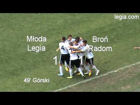 Bramki z meczu Młoda Legia - Broń Radom