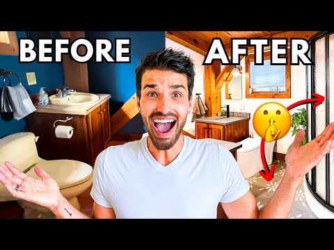 Bathroom Renovation on a BUDGET...you won't believe what I did!