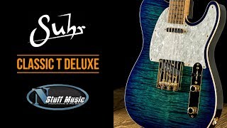 Video thumbnail for Suhr Classic T Deluxe - Aqua Blue Burst by N Stuff Music