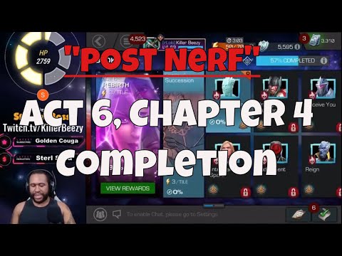 Act 6 Chapter 4 Completion Run (Post Nerf)  l  Marvel Contest Of Champions