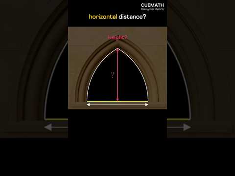 Height of an arch — school math puzzle