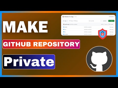 How To Make GitHub Repository Private | Change Public Repository To Private In GitHub