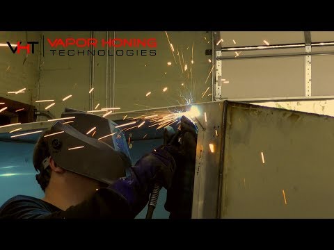 VHT's Welding Shop: assembling a steel cabinet and door - Vapor Honing Technologies