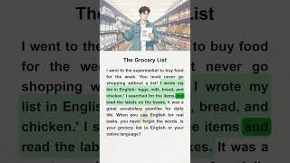 The Grocery List #learnenglish