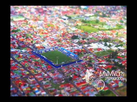 "LA MEJOR HINCHADA DE COSTA RICA- wind of change." Barra: Fuerza Azul &bull; Club: Cartaginés