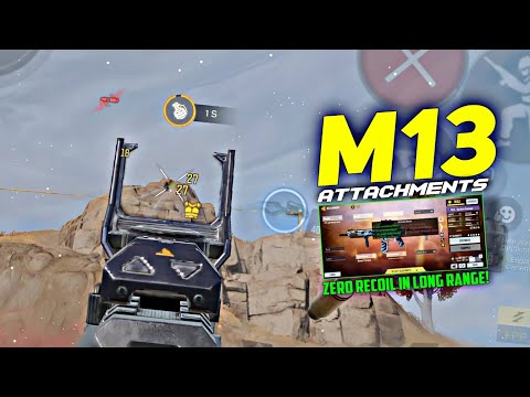 THIS ATTACHMENTS MAKES M13 SO POWERFUL | COD MOBILE BR GUNSMITH GAMEPLAY