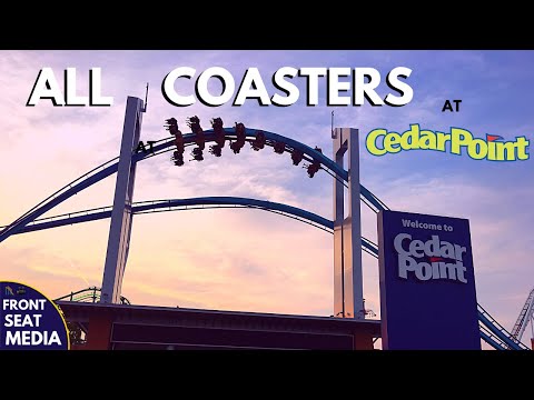 All Coasters at Cedar Point + On-Ride POVs - Front Seat Media Video