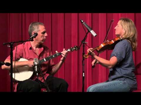 Chuck Levy with Erynn Marshall - Mars Hill March - Midwest Banjo Camp 2014