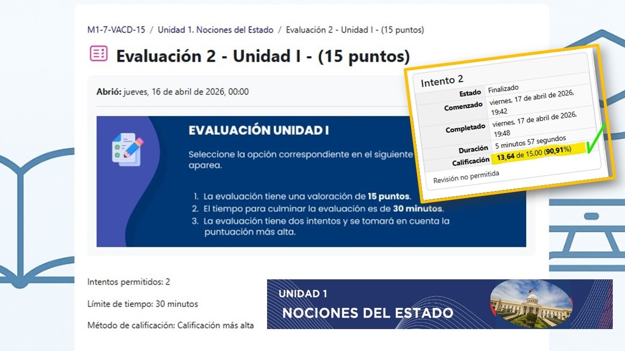 Respuestas Evaluación 2 - Unidad I : Nociones del Estado | Modulo I Inducción Docente 2026