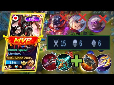 TOP GLOBAL MOSKOV LIFESTEAL BUILD + UNTI TANK BUILD! - MOSKOV BEST BUILD 2022 - MLBB