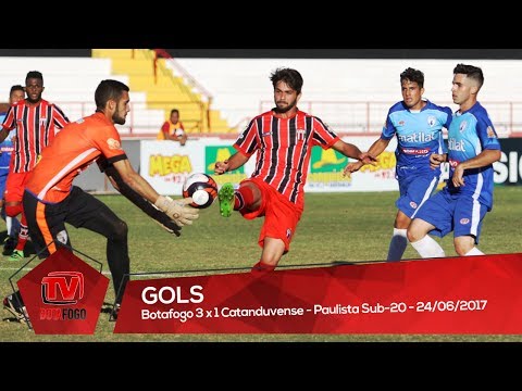 GOLS - Botafogo 3 x 1 Catanduvense - Paulista Sub-20 - 24/06/2017