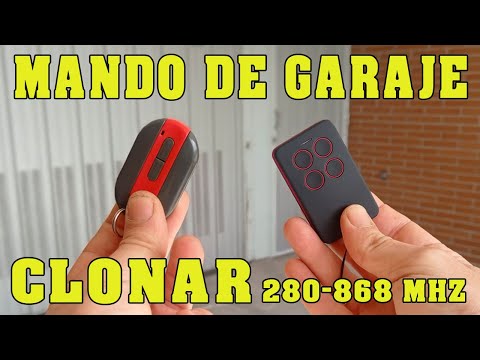 ⭐Como copiar mando garaje código cambiante 280-868 MHZ Rapido * soluccion *