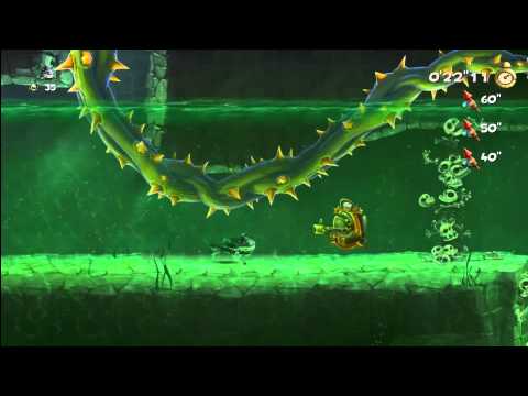 Rayman Legends (1080i HD) Walkthrough Part 45 - Creepy Castle - Invaded