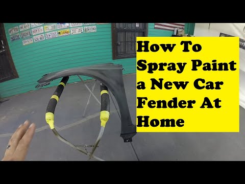 How To Spray Paint a New Car Fender At Home