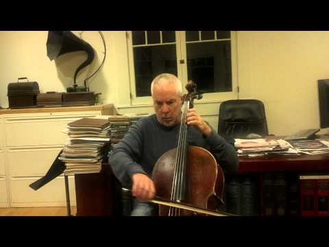 Practicing Bach G Major Prelude for Cello Solo