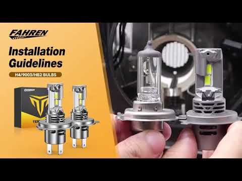 How to Install Fahren H4 9003 HB2 Led Light Bulbs