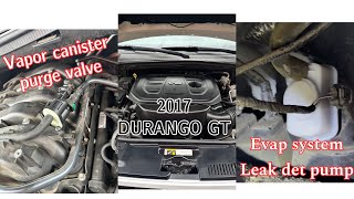 REPLACING DODGE DURANGO, VAPOR PURGE VALVE & EVAP LEAK DETECTION PUMP