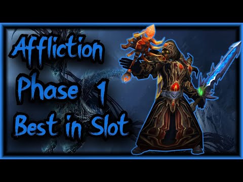 Phase 1 Affliction Warlock Best in Slot - P1 BiS Aff - WOTLK Classic
