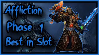 Phase 1 Affliction Warlock Best in Slot - P1 BiS Aff - WOTLK Classic