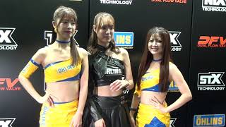 JMS2023 OHLINS ブース 朝倉咲彩 前田星奈 わかな さん① ジャパンモビリティショー