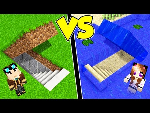 CASA SOTTO TERRA contro CASA SOTT'ACQUA su MINECRAFT!