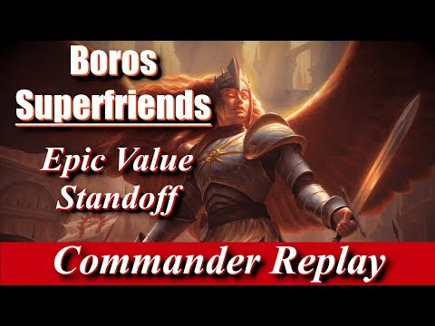 Aurelia Exemplar of Justice Superfriends vs Ramos Gods, God Eternal Oketra, Selvala EDH Gameplay