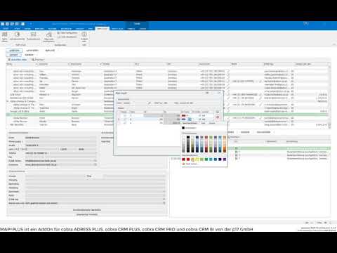 Datenvisualisierung mit MAP+PLUS - dem Geomarketing AddOn für cobra