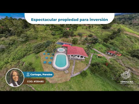Finca turística en venta en Paraíso de Cartago | Oportunidad 120.000 m²
