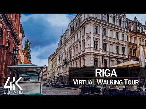 【4K 60fps】VIRTUAL WALKING TOUR: 🚶 «Riga - Latvia 2021» 🎧 Binaural Sounds 📺 Ultra HD (2160p TV)