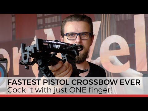 Fastest Pistol Crossbow in the World: SUPERSONIC by X-BOW fma Engineering - Super easy zu spannen