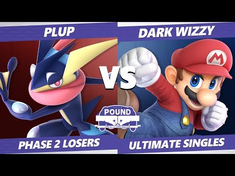 Pound 2019 SSBU - PG Plup (Greninja) VS MVG Dark Wizzy (Mario) Smash Ultimate Phase 2 Winners