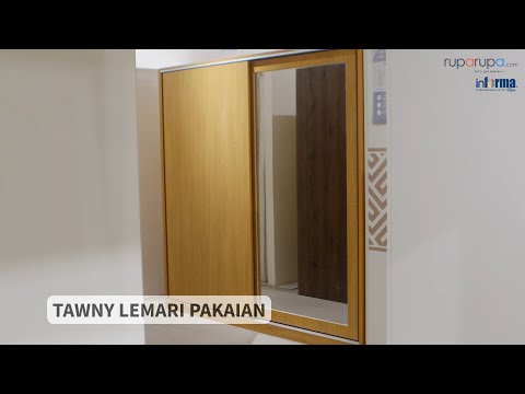 Gambar Informa Tawny Lemari Pakaian 2 Pintu - Cokelat Kayu