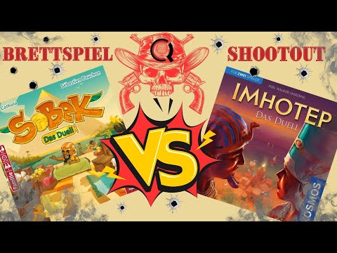 SOBEK vs. IMHOTEP | Brettspiel DUELL | QLT Shootout | Welches bleibt stehen?