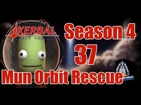 Mun Orbit Rescue [37] Kerbal Space Program Career 1.8 Modded