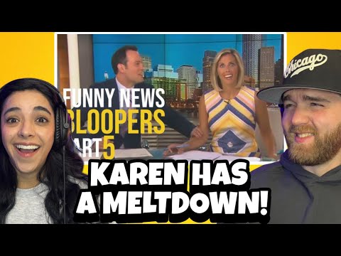 Funniest News Bloopers Part 5 | KAREN COULDN’T BREATHE! | First Time Reaction 